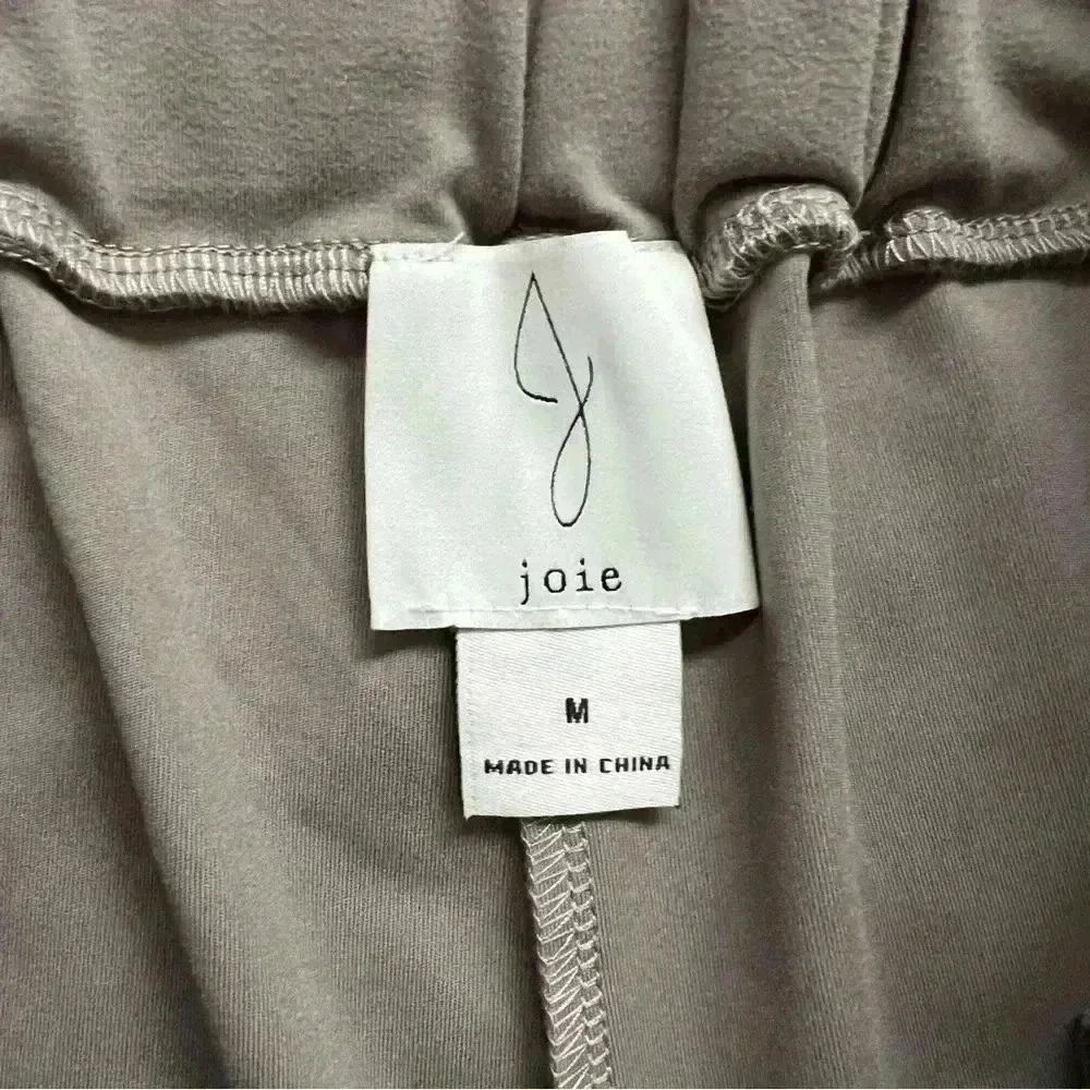 Joie Casual Pants High Rise Straight Boho Gray Women Sz Medium Drawstring $180